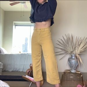 Yellow flare FP pants
